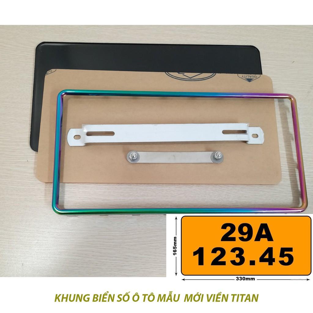 Biển số ô tô mớí - Khung viền titan