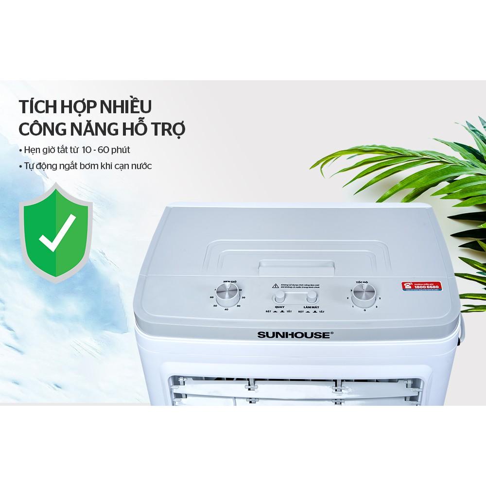 Máy làm mát không khí Sunhouse SHD7734, Công suất 150W, Dung tích bình nước 30 lít, Lưu lượng gió 4000m3/h, Hàng chính hãng - Bảo hành 12 tháng tại nhà