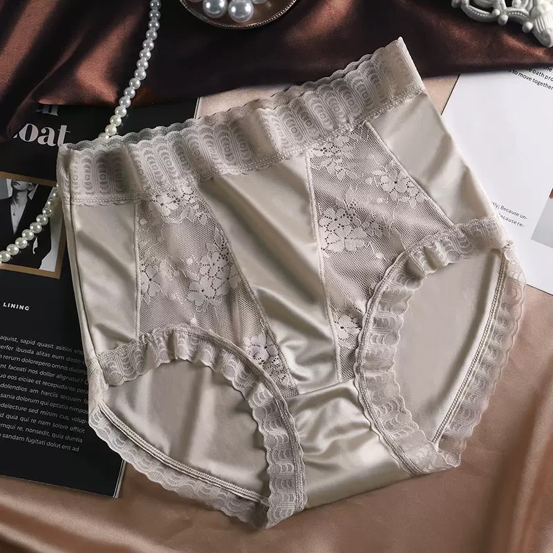 QUẦN LÓT LỤA SIÊU ĐẸP CAO CẤP PHỐI REN TỪ 40-70KG DÀNH CHO NỮ