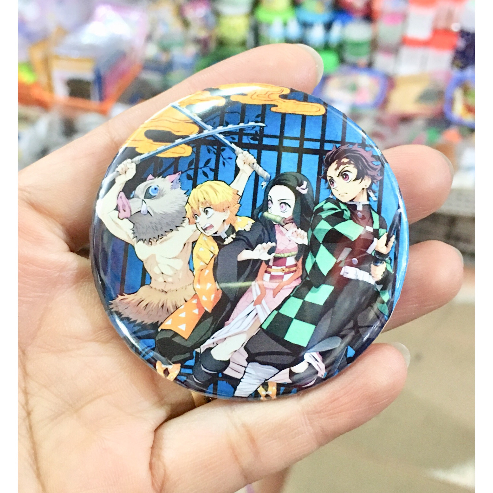 Huy hiệu anime kimetsu no Yaiba combo 20 cái khác nhau mẫu ngẫu nhiên