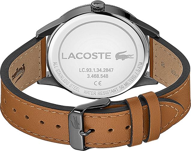 Đồng Hồ Nam Dây Da Lacoste 2011021 Lịch Ngày 43mm