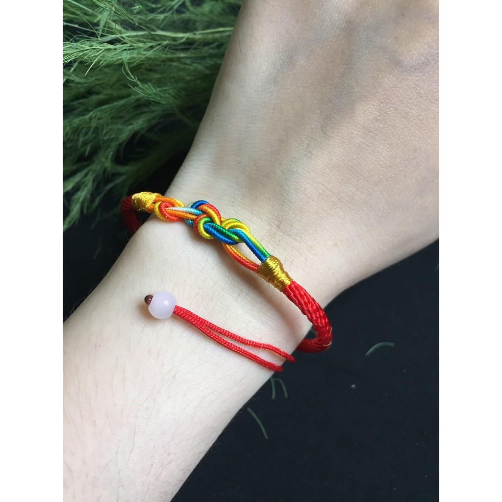 Vòng tay chỉ ngũ sắc may mắn