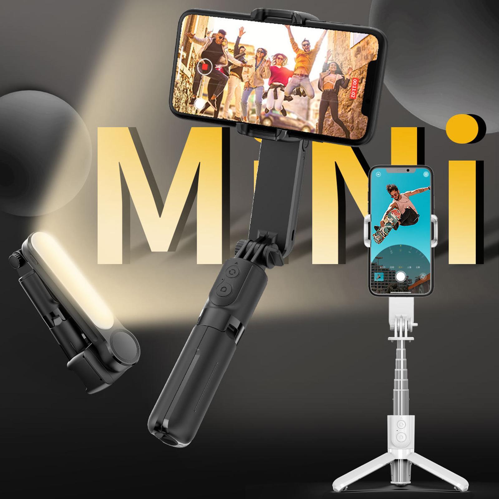Wireless Remote Bluetooth Gimbal Stabilizer Rotation for Live Video Black