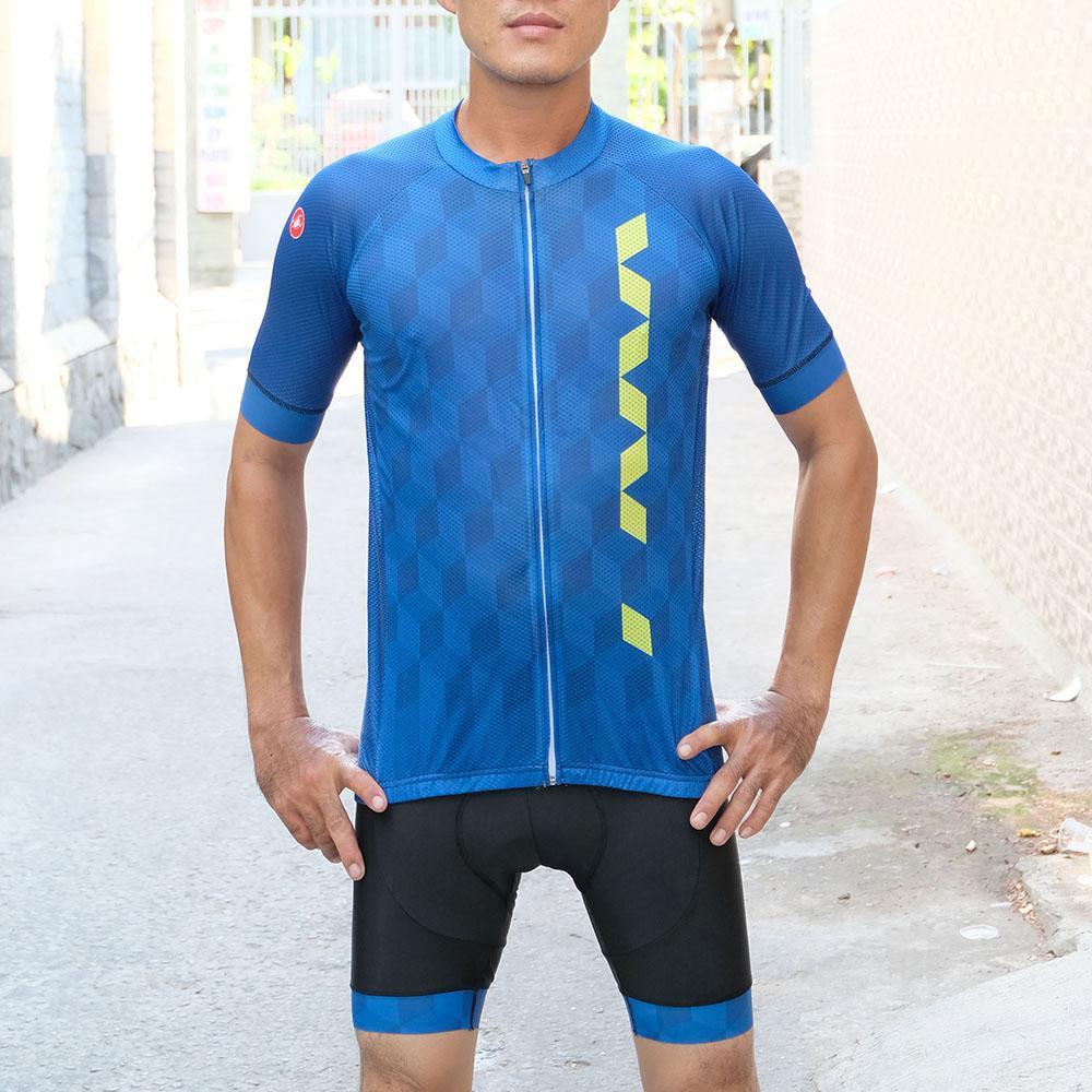 Bộ quần áo đi xe đạp size XL cho Nam - Quần áo LYCRA quần bỉm gel