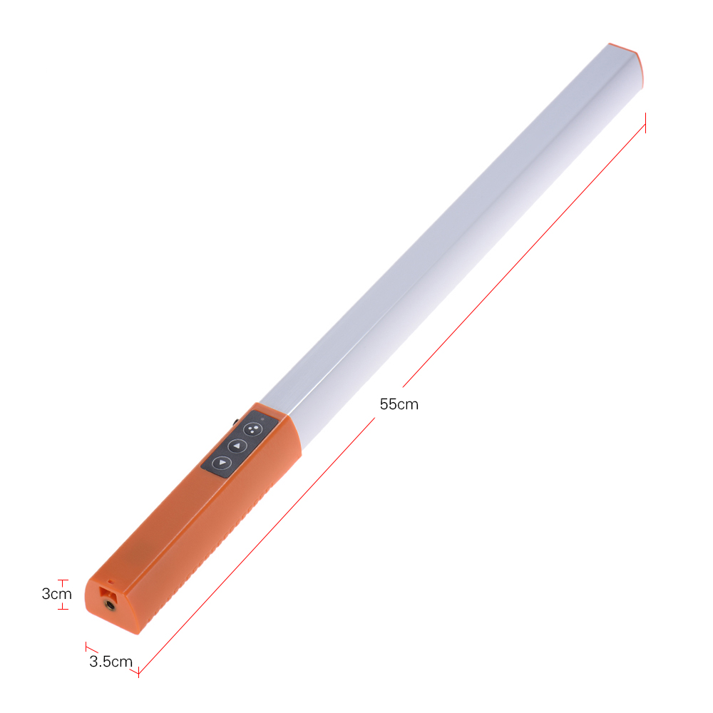 Đèn LED chụp ảnh cầm tay Video ánh sáng băng,Gậy có thể điều chỉnh độ sáng và nhiệt độ màu tích hợp
