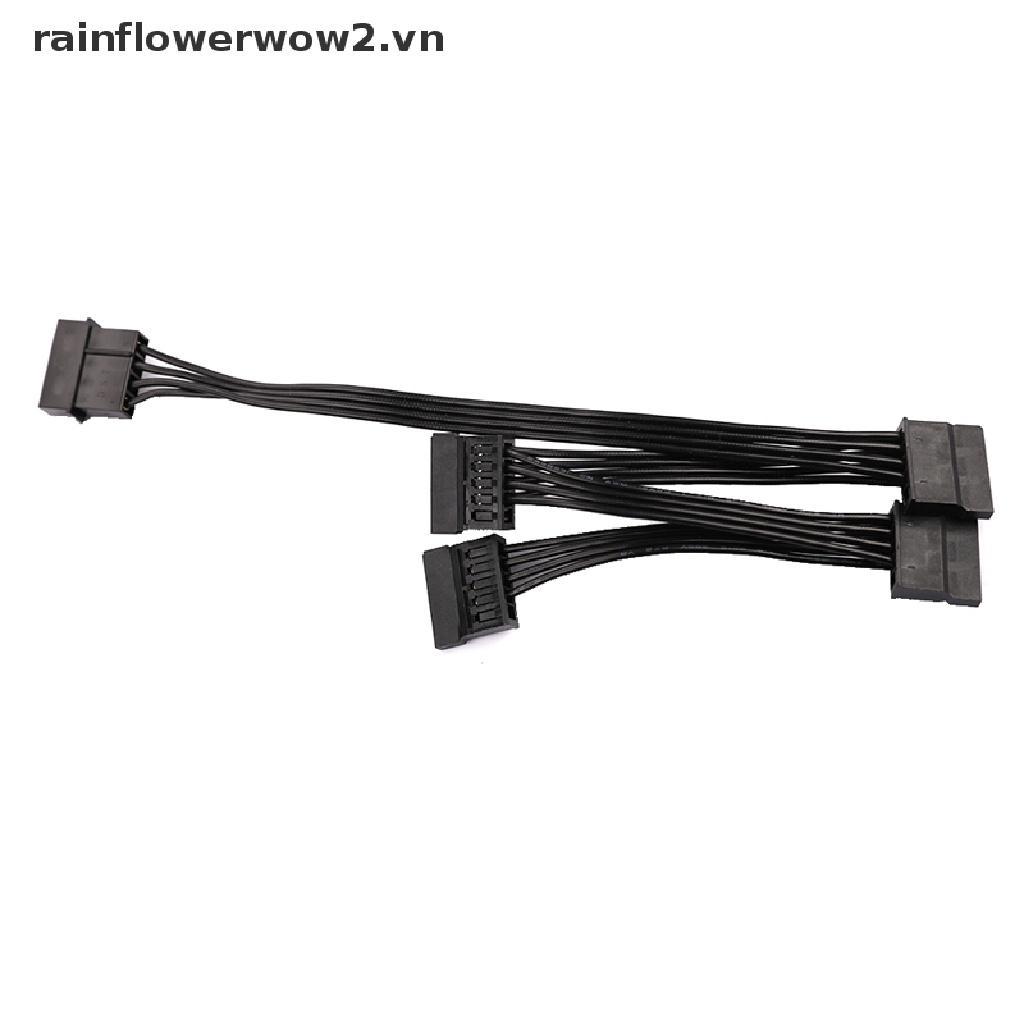 Dây Cáp Chia Nguồn Ổ Cứng 4pin IDE 1 Sang 5 SATA 15Pin DIY Chuyên Dụng