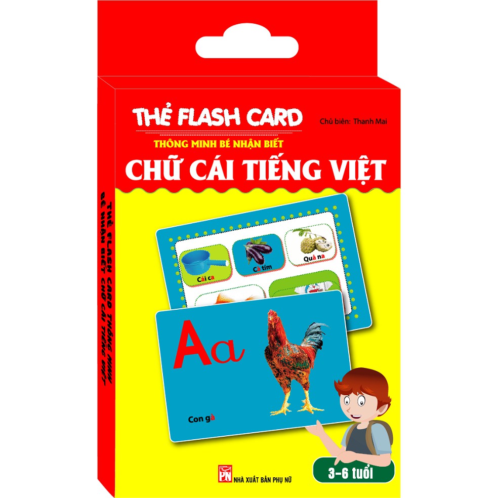 Thẻ Flash Card Thông Minh Bé Nhận Biết Chữ Cái Tiếng Việt