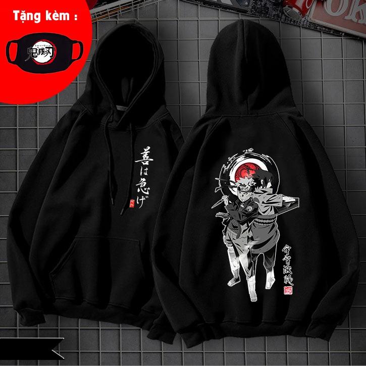 Mẫu áo nỉ hoodie in Naruto Sasuke cực HOT khuyến mại khủng giá rẻ dẹp