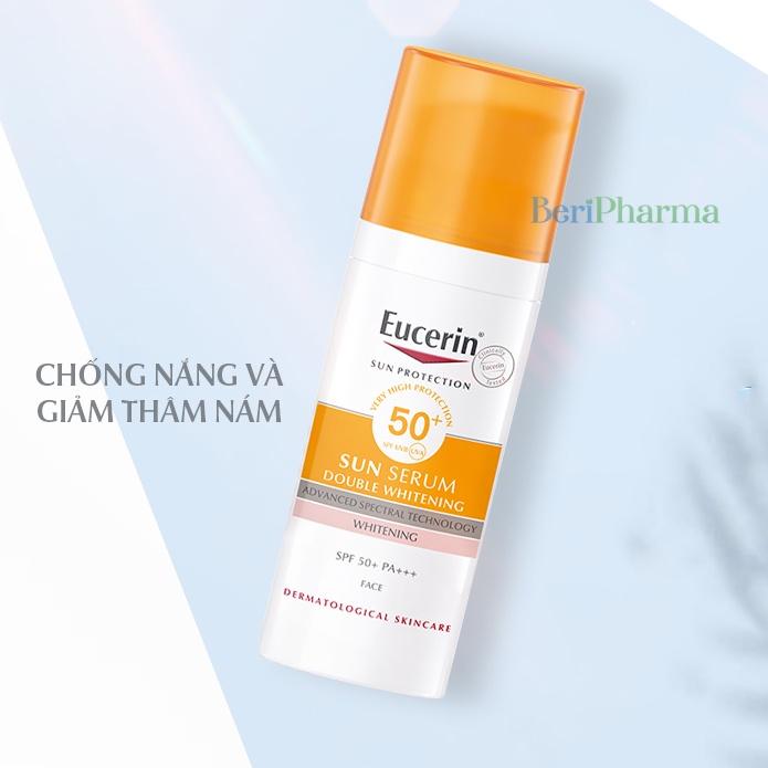 Eucerin Kem Chống Nắng Giúp Giảm Thâm Nám Và Dưỡng Trắng Da Sun Serum Double Whitening Spf50+ 50ml