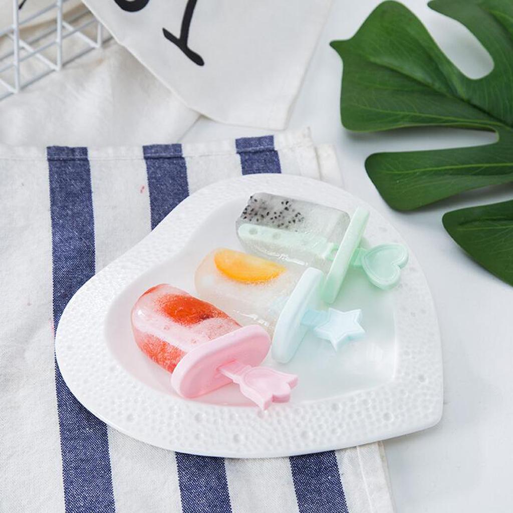 Ice Pop Maker Mold Popsicle Ice Cream Mould Frozen 6/8 Cells Square Blue