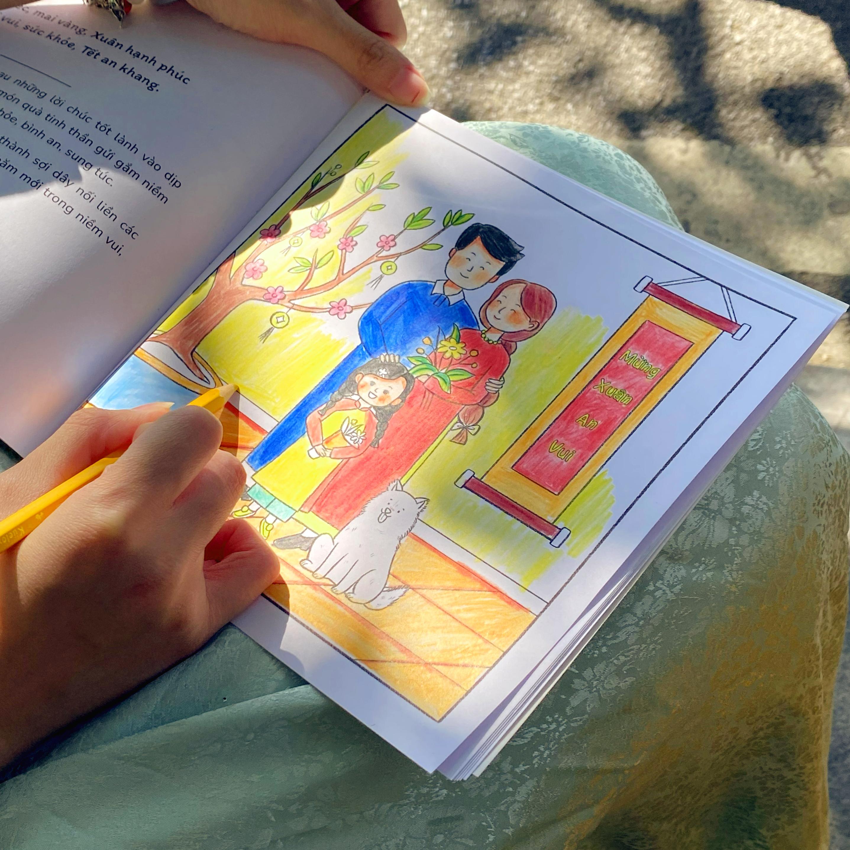 Sách - Màu Của Tết - Kể Chuyện Tết Xưa Tô Màu Tết Nay