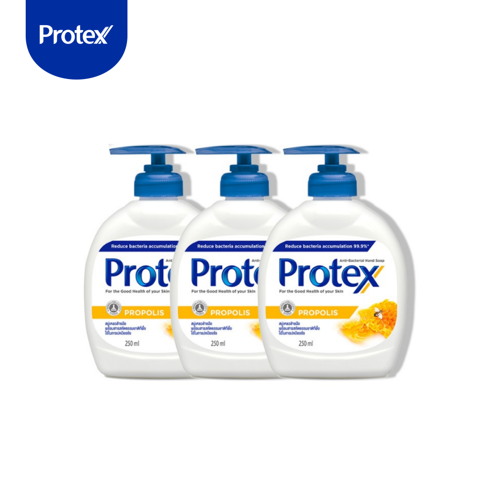 Combo 3 Nước rửa tay diệt khuẩn Protex Propolis keo ong 250ml/chai