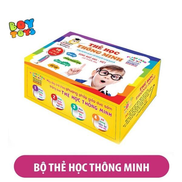 Bộ thẻ học thông minh 416 thẻ - 16 chủ đề song ngữ cho bé