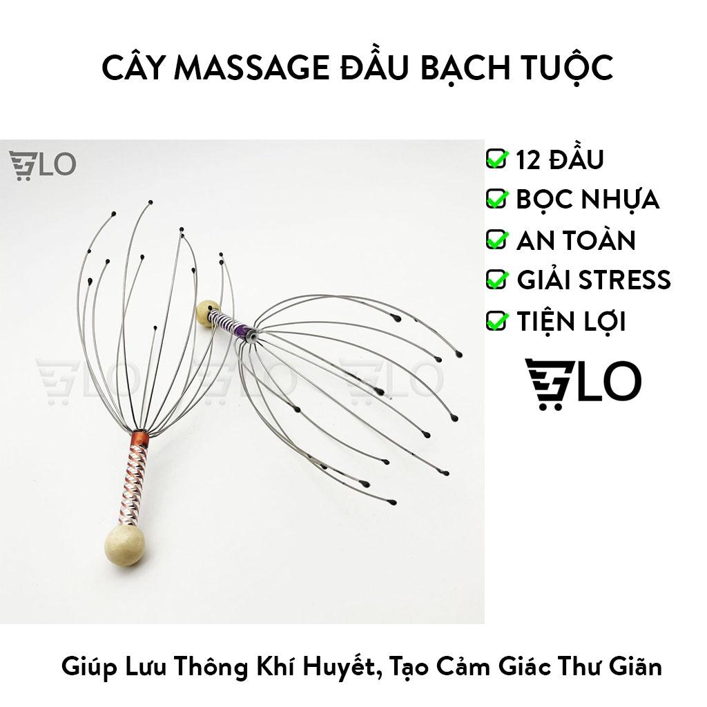 Cây Massage Đầu Bạch Tuộc 12 Châm Cứu Thư Giãn Chống Căng Thẳng