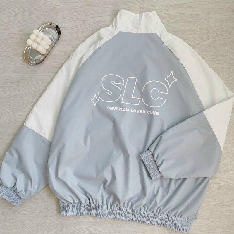 Áo Khoác Dù Vải Gió 2 Lớp Unisex Logo in SLC Sắc Nét Form Rộng Nam Nữ SHOPMAP