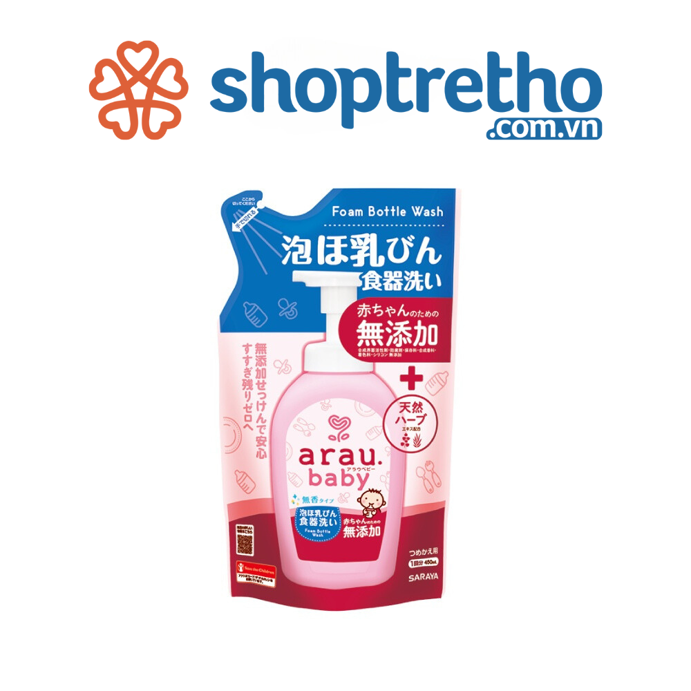 Nước rửa bình sữa Arau Baby 450ml