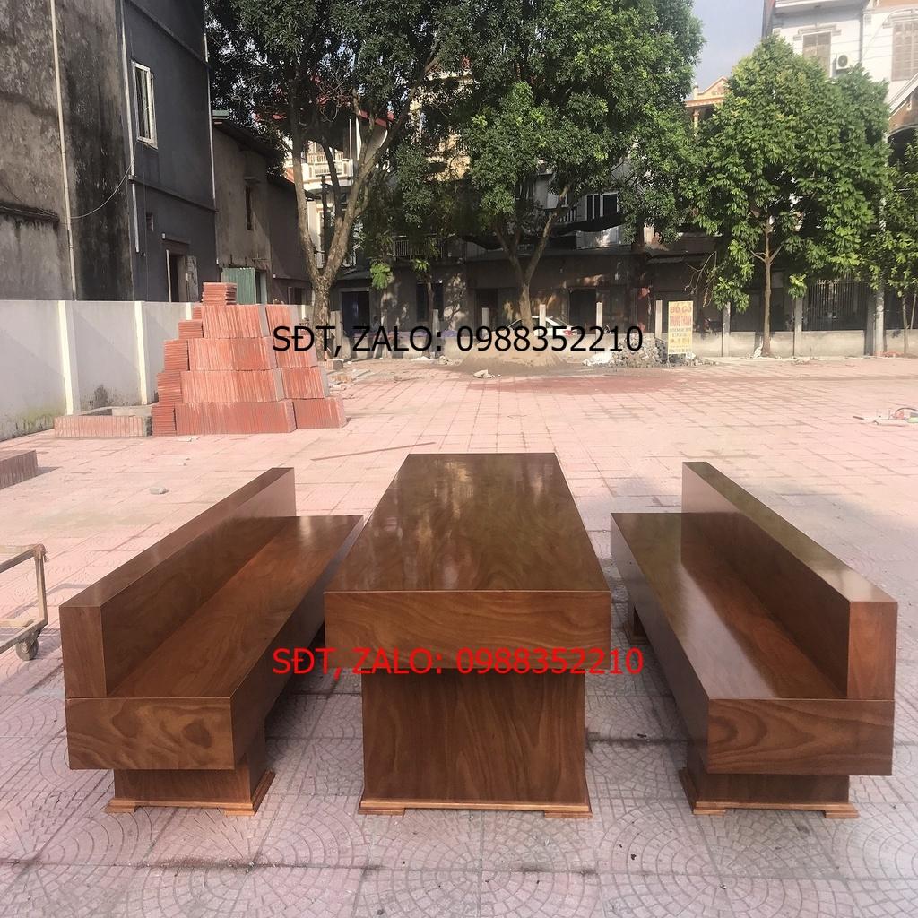 Bộ Bàn Ghế Có Tựa K3 Gỗ Hương Xám
