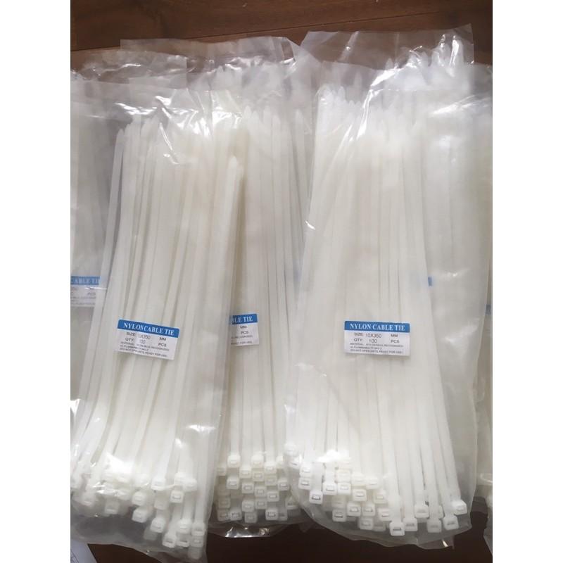 Túi 100 sợi dây rút nhựa 35cm bản to dày, chắc chắn