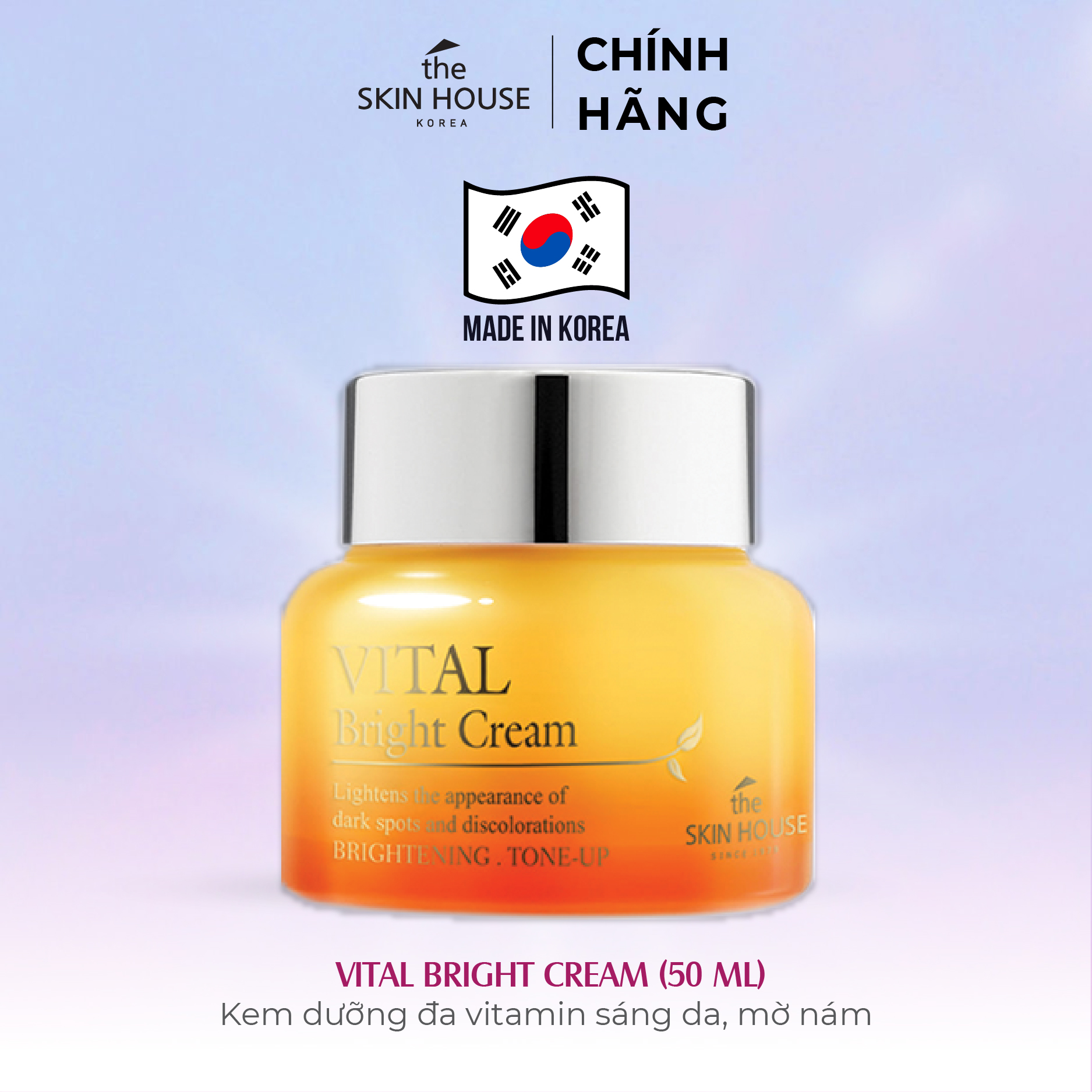 T60 Kem dưỡng đa vitamin sáng da, mờ nám - VITAL BRIGHT CREAM 50ml