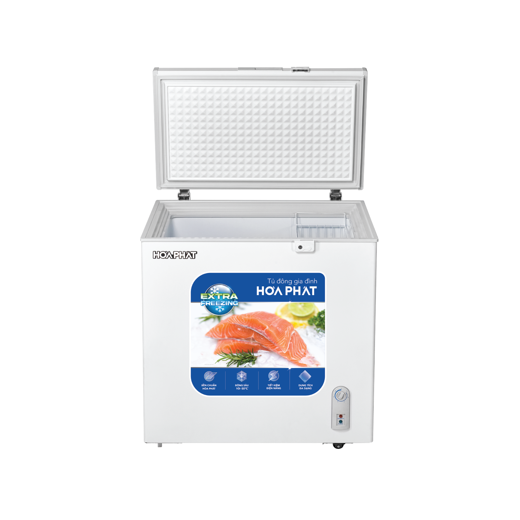 Tủ Đông Hòa Phát HPF AN6162 162 Lít Dàn Nhôm - Hàng chính hãng( Chỉ giao HCM)