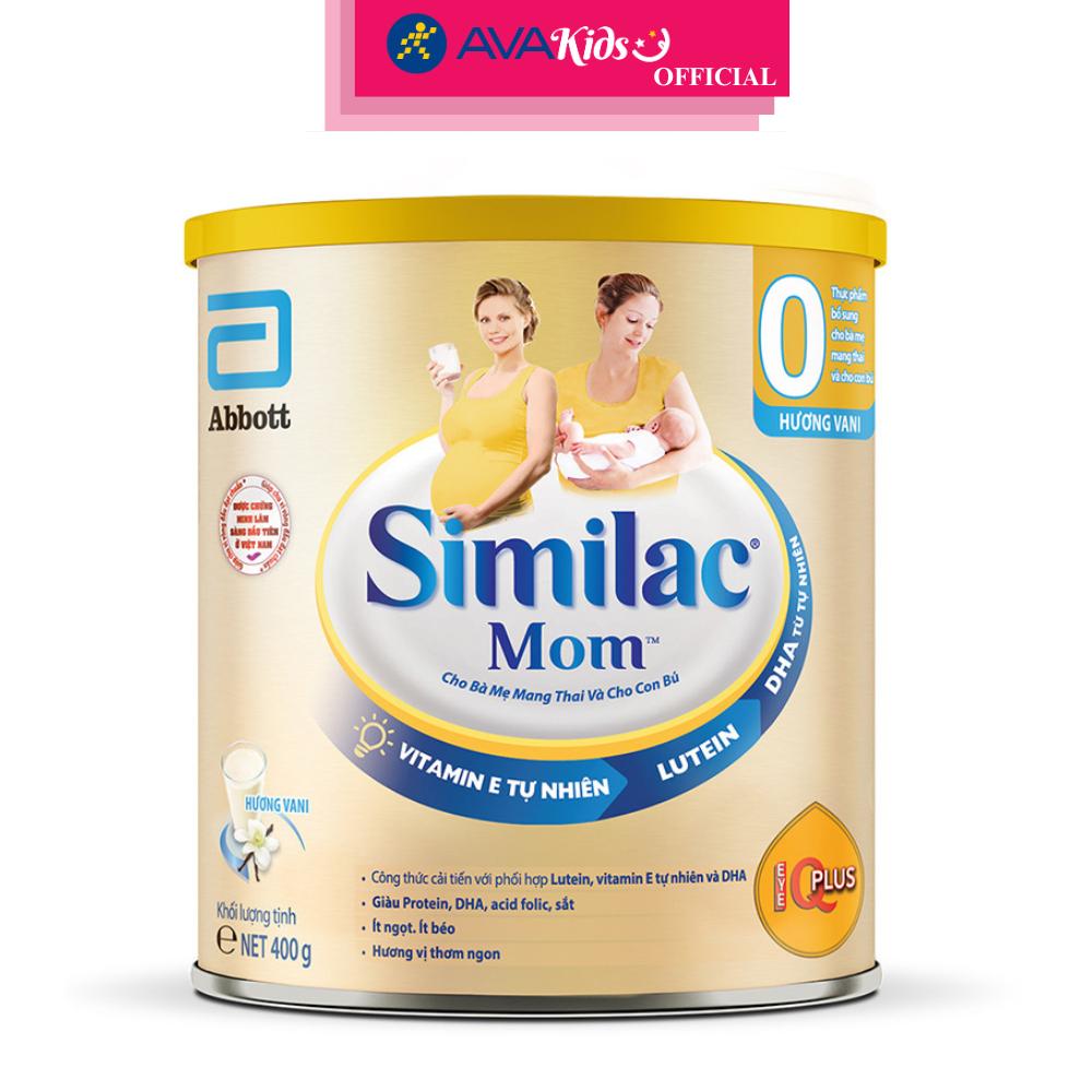 Sữa bầu Similac Mom hương vani 400g - Hàng Chính Hãng