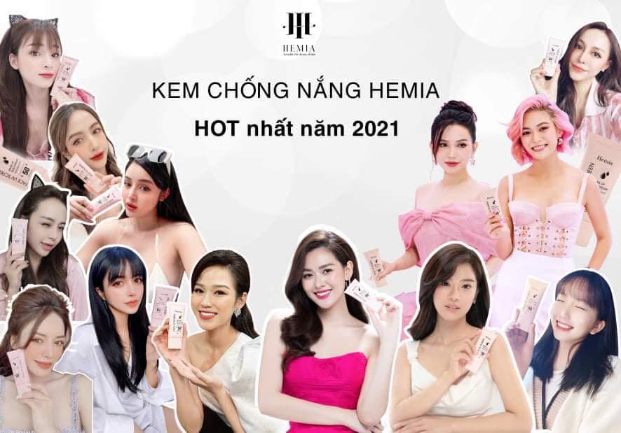 Kem Chống Nắng Dưỡng Trắng Chống Lão Hoá &amp; Kiềm Dầu Hemia Hàn Quốc