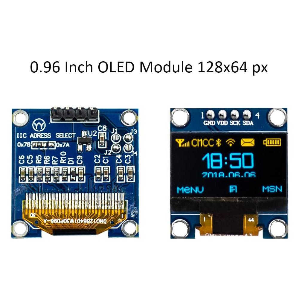 0,91 inch 0,96 inch OLED IIC Module OLED SERIVE MÔ HÌNH 128X64 I2C SSD1306 12864 Bảng màn hình LCD cho Arduino