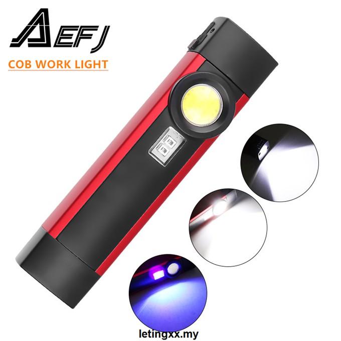 Đèn Led Cob 4 Chế Độ Có Móc Treo Sạc Usb Tiện Dụng