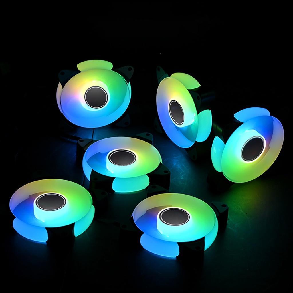 Quạt tản nhiệt gắn đèn LED không tiếng ồn mạnh mẽ cho máy tính để bàn