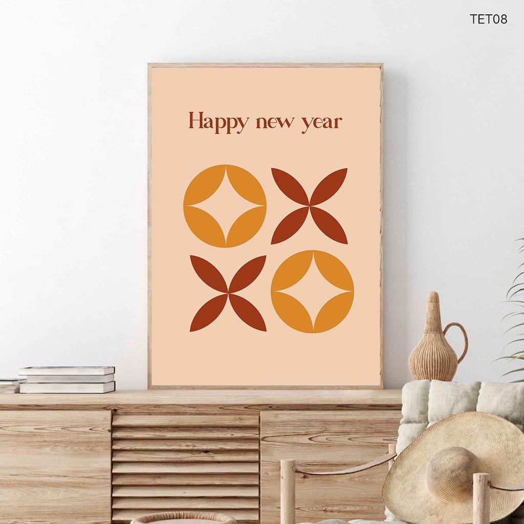 Tranh canvas trang trí Tết