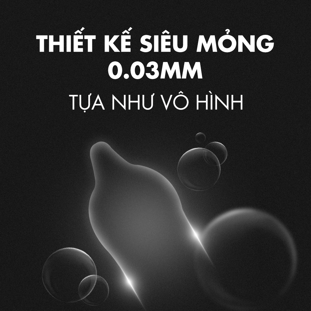 Bao cao su Shell Invisible - Siêu mỏng, chống tuột, kéo dài thời gian