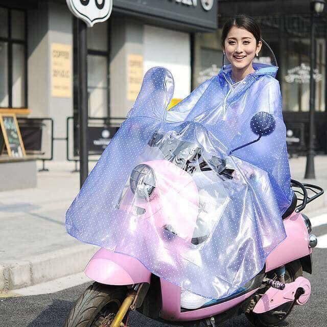 Áo Mưa chấm bi hàng đẹp chất dày