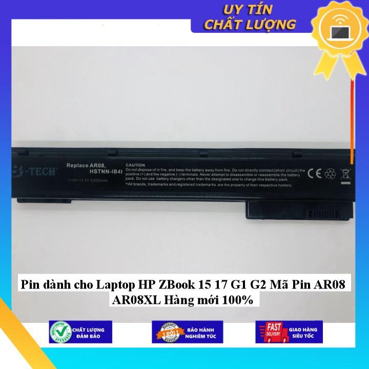 Pin dùng cho Laptop HP ZBook 15 17 G1 G2 Mã Pin AR08 AR08XL - Hàng Nhập Khẩu  MIBAT955