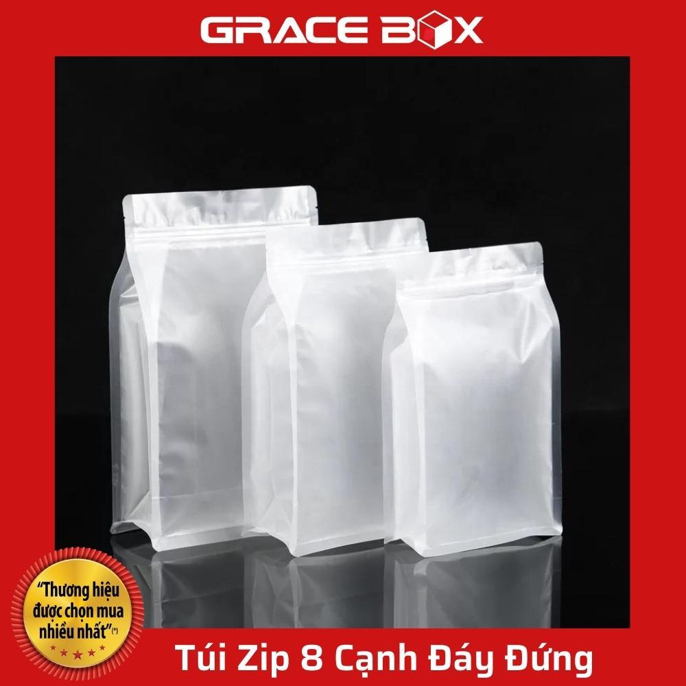 Túi Zip Thực Phẩm 8 Cạnh Nhám Trong (Hàng Nhập