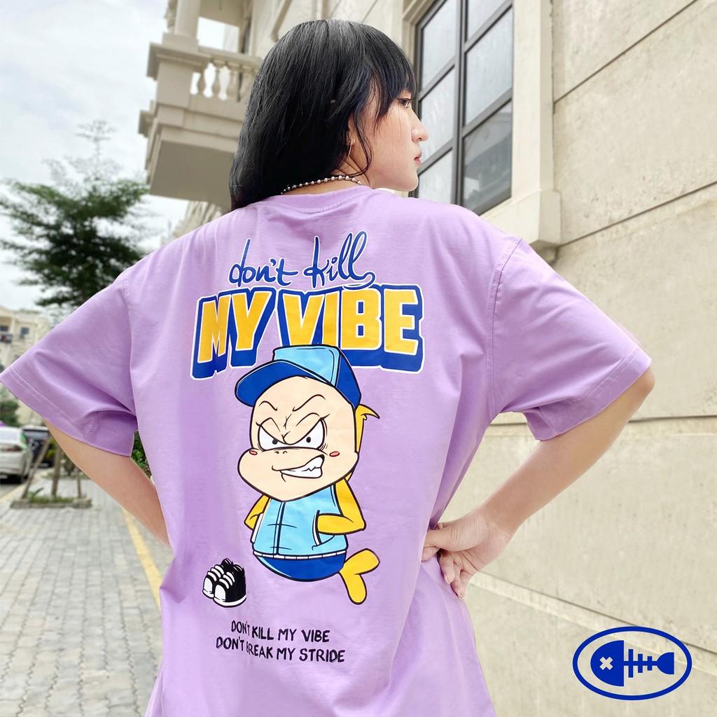 Áo thun nữ cotton màu tím | DKMV Violet Baseball Tee