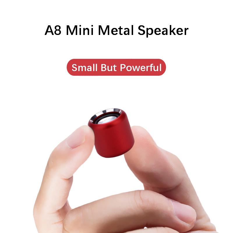 Loa Bluetooth Super Mini Wireless Di động 3D Stereo Stereo TWS TWS Kết nối Khóa điều khiển khóa/Màu tiếp theo: Bạc