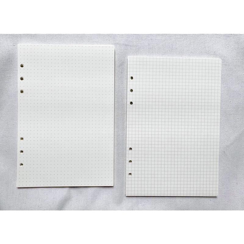 Sổ Bìa Còng Cứng size A6 A5 B5 A4 giấy dot chấm bi grid ô vuông line kẻ ngang