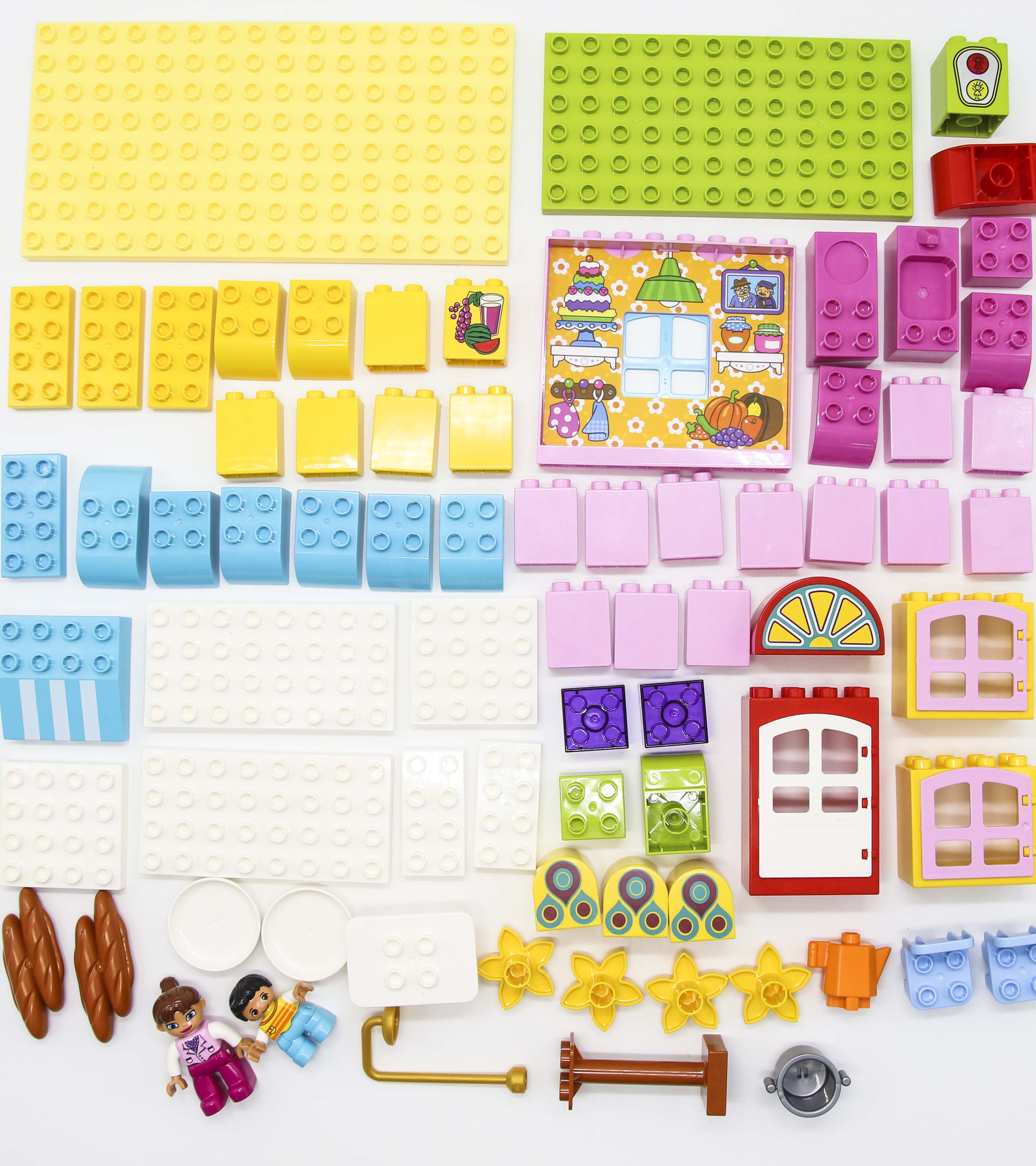 Bộ đồ chơi lắp ghép, ghép hình smoneo duplo cho bé cho bé nhà hàng vui vẻ 81 chi tiết - Toyshouse - 55002