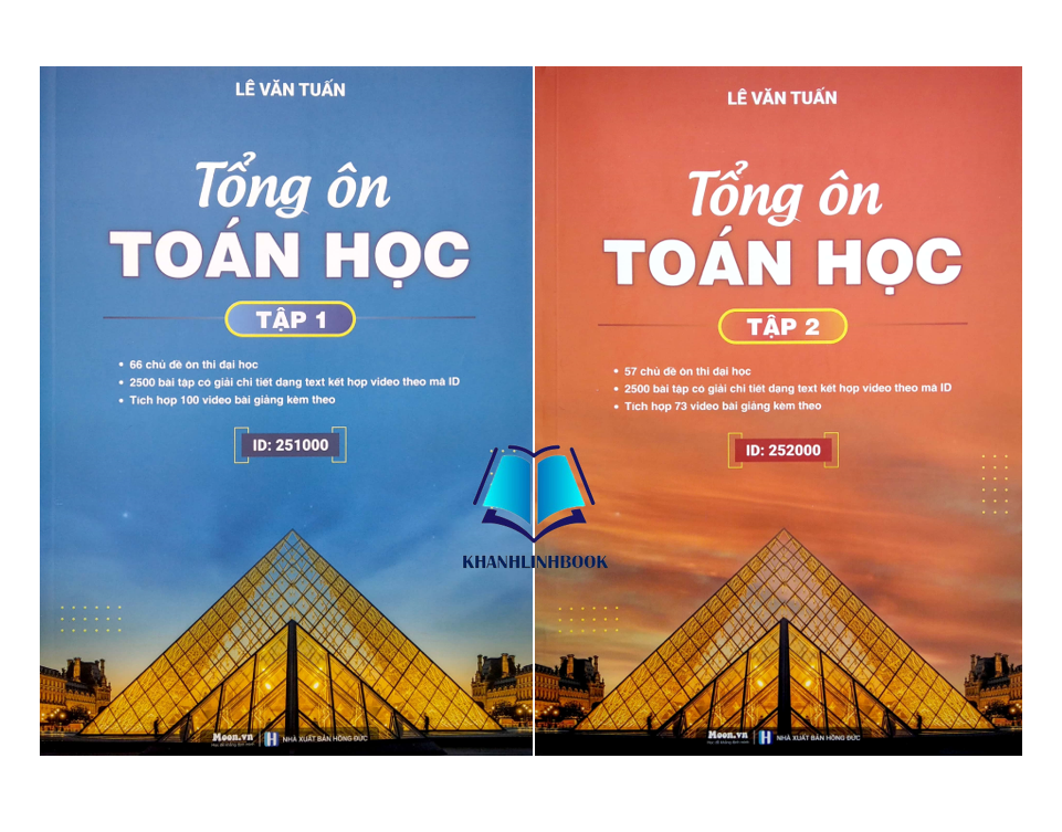 Sách Combo Tổng Ôn Toán Học - Tập 1 + 2 (Moon)