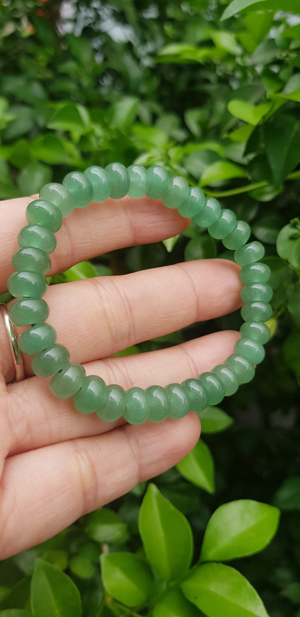 Vòng tay nữ đá thạch anh xanh đồng tiền bánh xe may mắn đẹp Vòng size hạt 8mm Hợp nữ mệnh mộc mệnh hoả mệnh thuỷ đeo xinh đẹp may mắn tài lộc