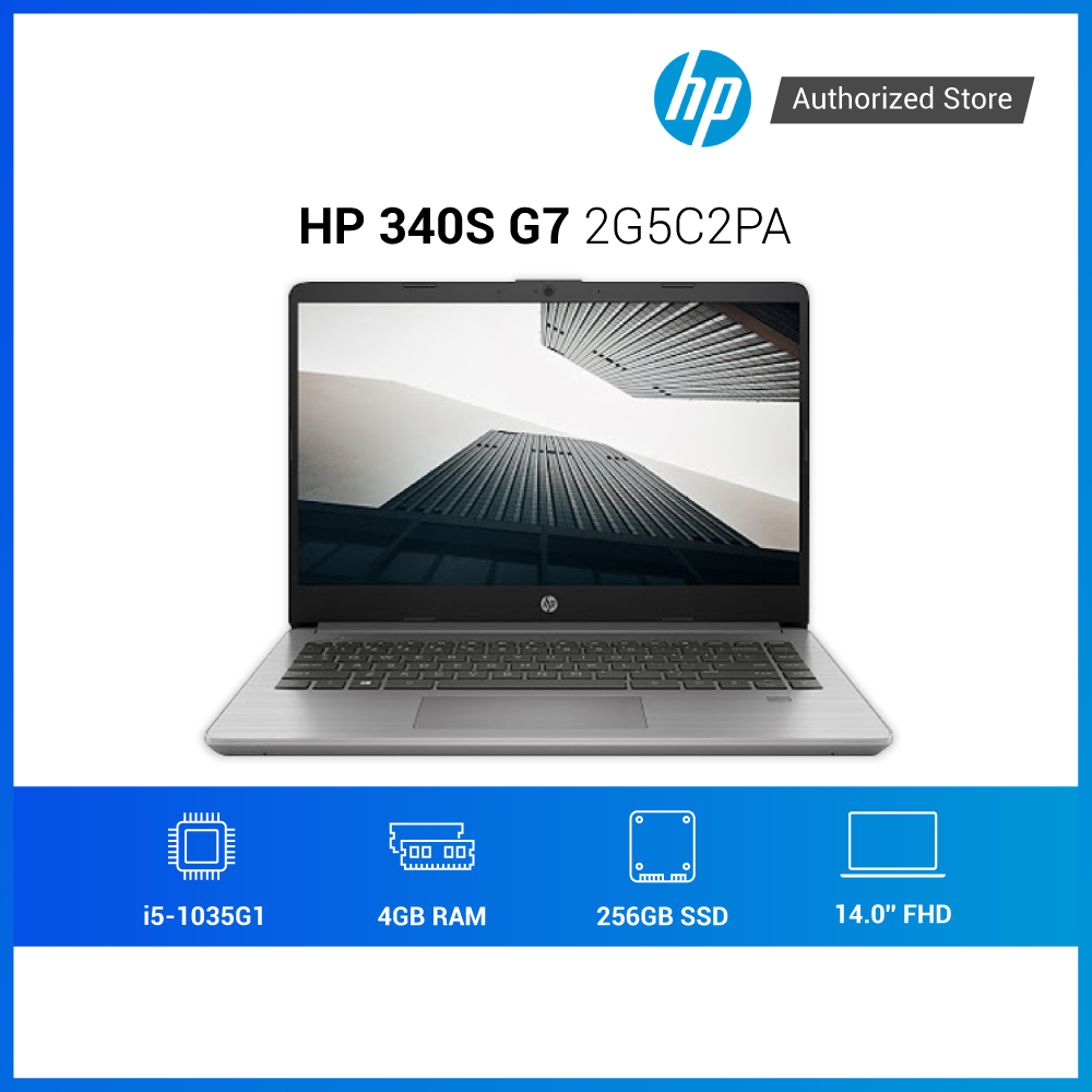 Laptop HP 340s G7 2G5C2PA i5-1035G1 | 4GB RAM | 256GB SSD | Intel UHD | 14.0&quot; FHD | Win 10 | Xám - Hàng chính hãng