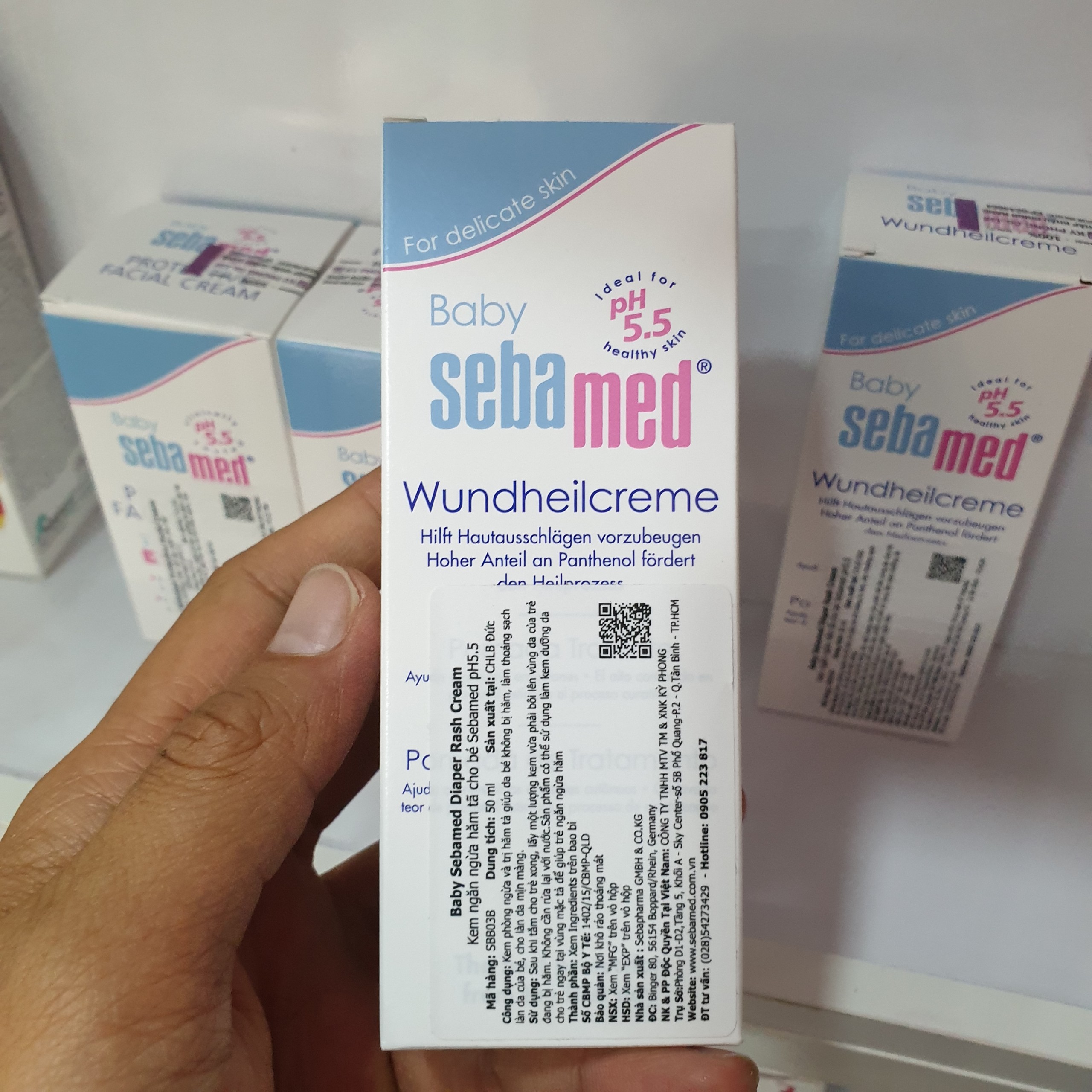 Kem Chống Hăm Cho Bé pH 5.5 Baby Sebamed Diaper Rash Cream SBB03B (50ml)