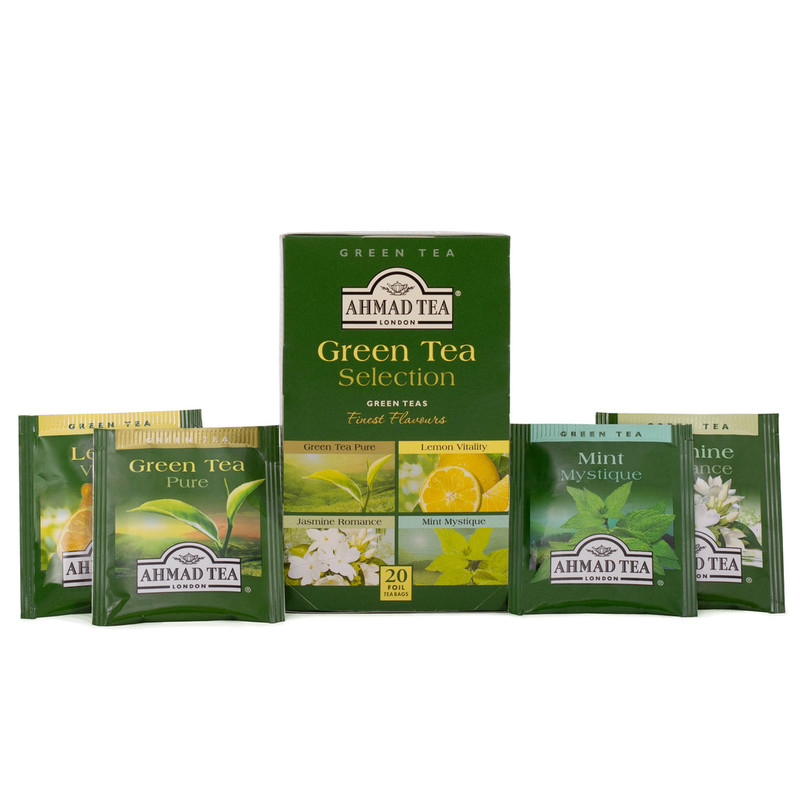 TRÀ XANH AHMAD ANH QUỐC - BỘ SƯU TẬP TRÀ XANH (40g) - Green Tea Selection - 4 loại Trà cho những người yêu thích trà Xanh