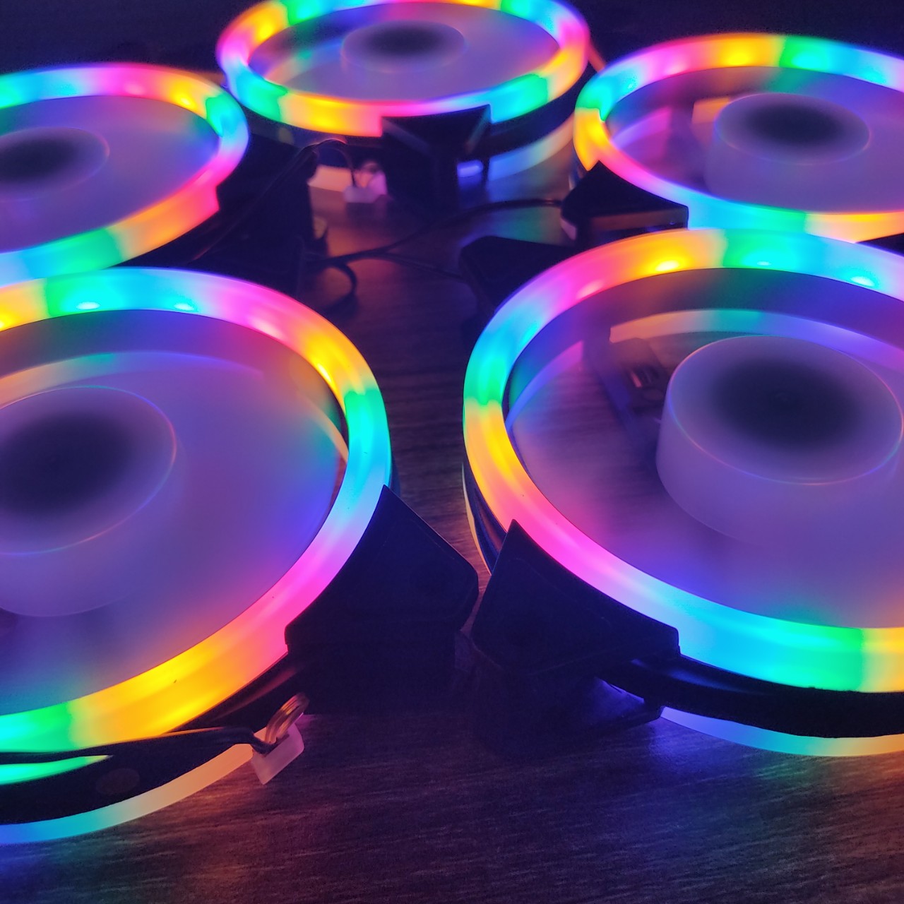 Quạt tản nhiệt, Quạt làm mát máy tính, Fan led, Fan case RGB, cắm trực tiếp không cần Hub