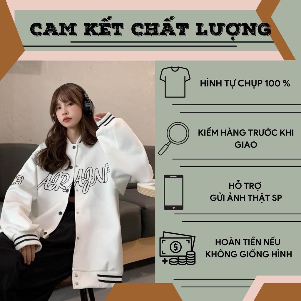 Áo khoác dù bomber bóng chày 2 lớp dày dặn cáo cấp unisex áo cặp nam nữ mặc vừa form rộng