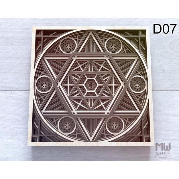 Tranh gỗ nhiều lớp Mandala TQT decor