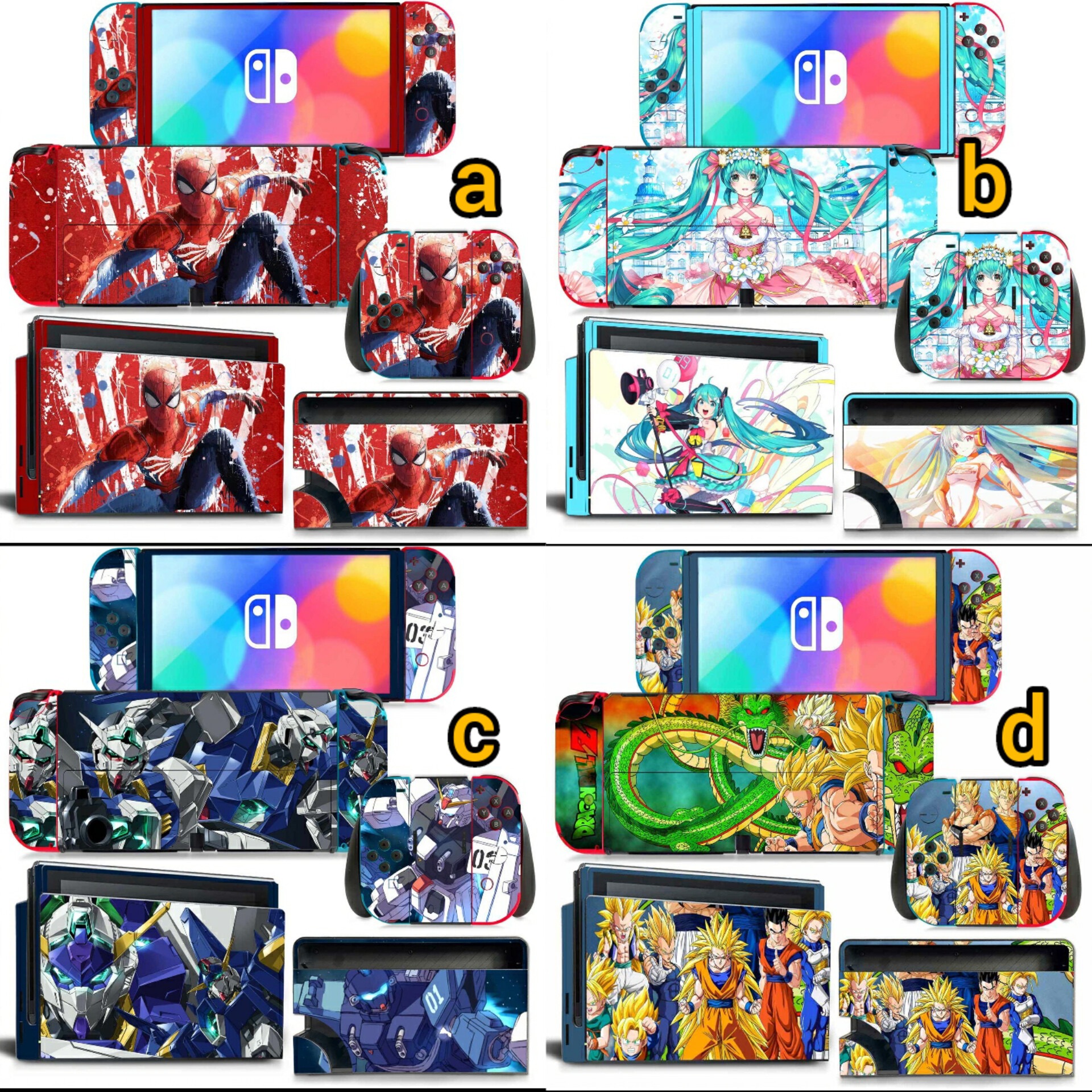 tấm dán Skin dành cho nintendo switch oled dán decal full body Switch Oled