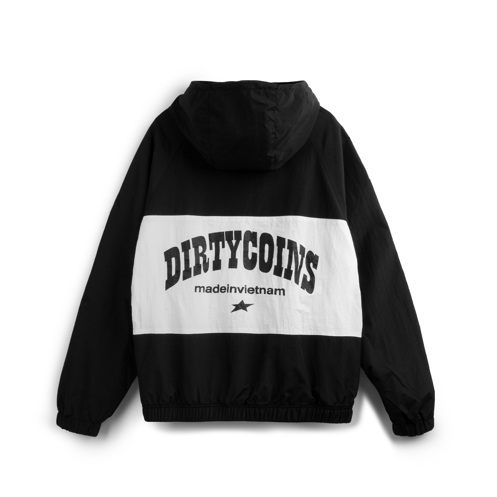 Áo Khoác DirtyCoins OG Logo Windbreaker Jacket - Black/White