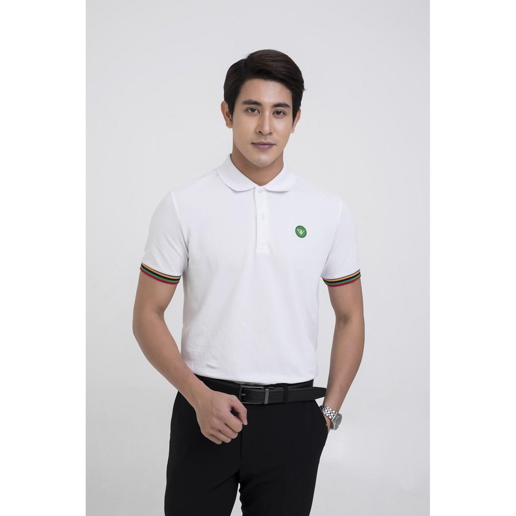 Áo thun polo nam cao cấp logo tròn chất cotton mềm mịn thấm hút mồ hôi chính hãng DARNELL DN04