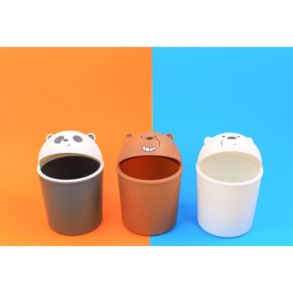 Thùng rác We bare bears Miniso (Chọn màu ngẫu nhiên)